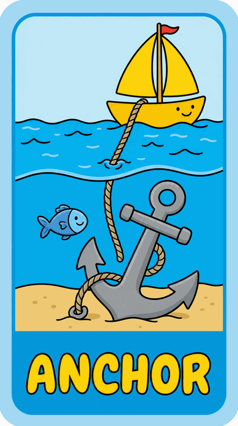 Anchor word card